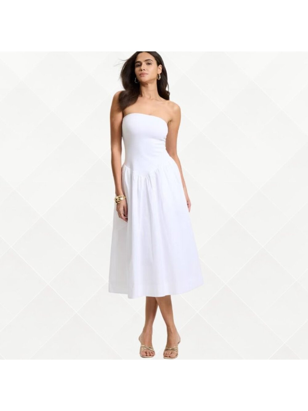 A New Day Tube Maxi Dress • XS • NWT • Fresh White • WDS-100196